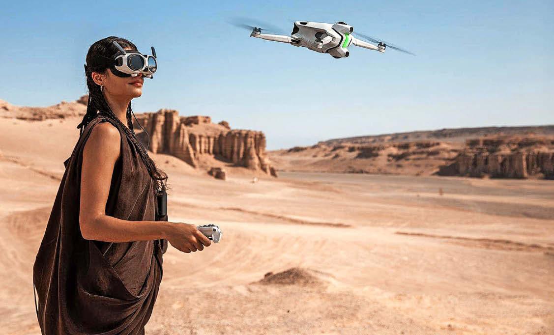 Looking up with next level of drone