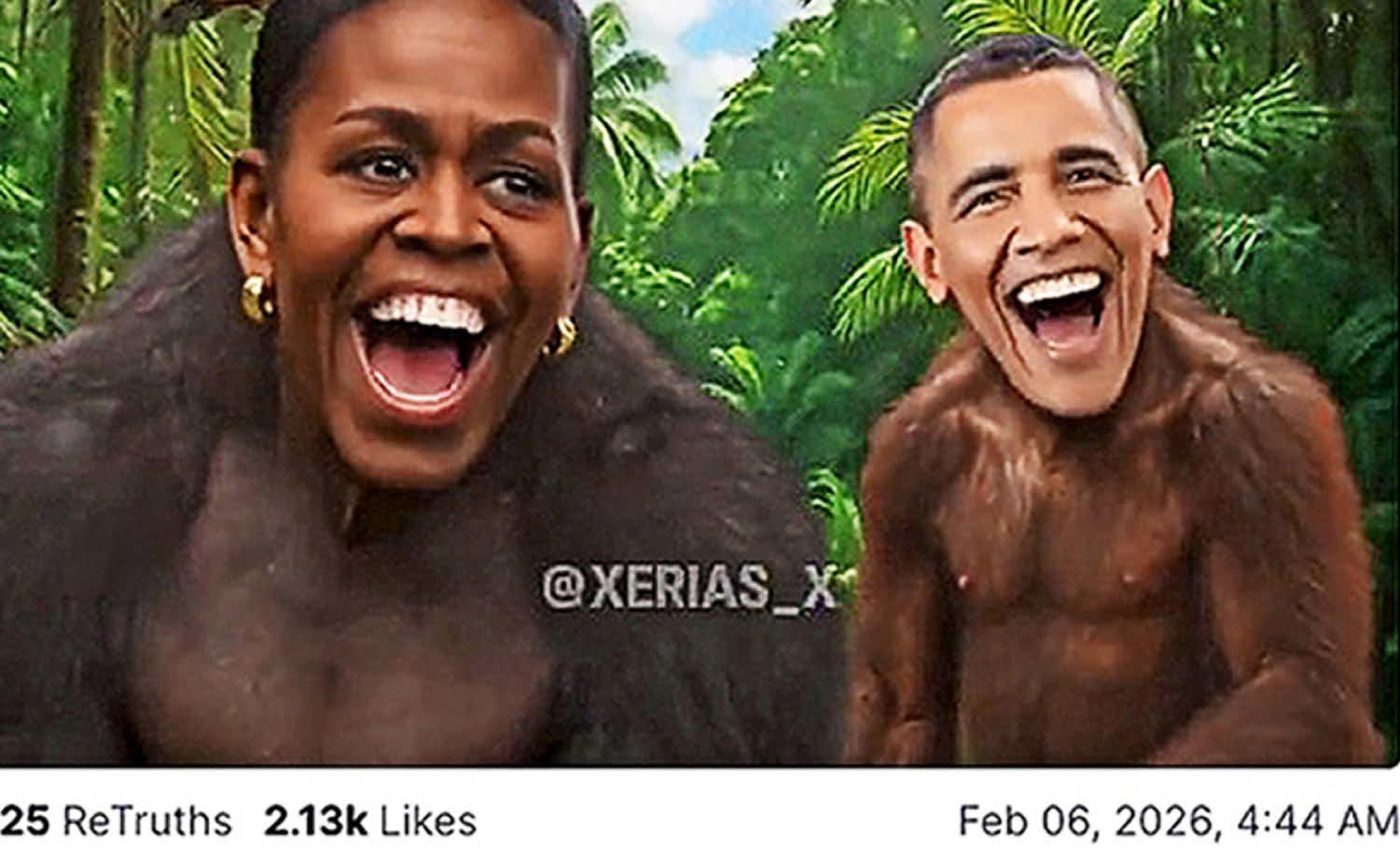 TRUMP BRANDS OBAMAS 'APES'