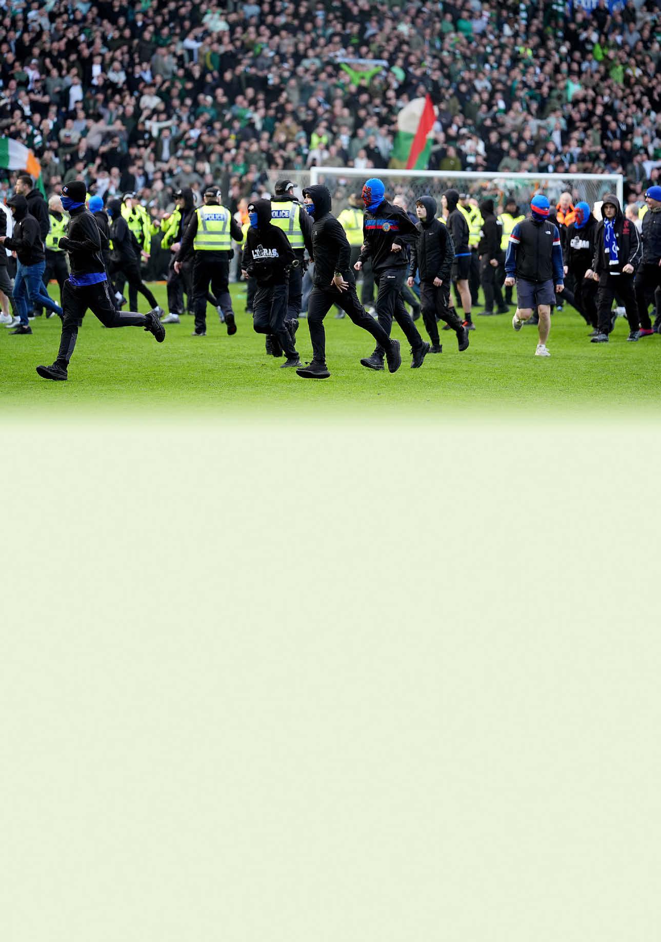 FANS INVADE AT RANGERS