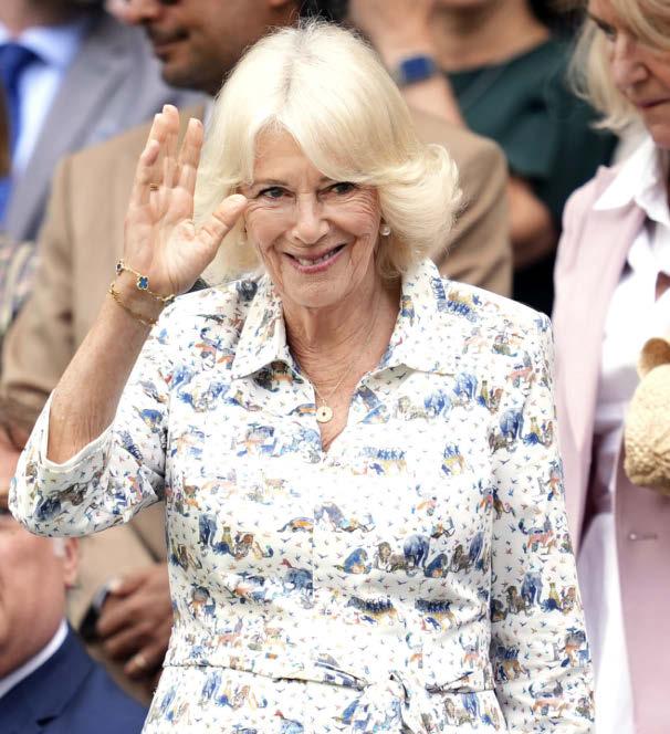 CAMILLA HOLDS CENTRE COURT