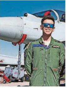 Fighter pilot Calum gets ready for cyber combat