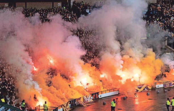 Tickets slashed over pyro fans