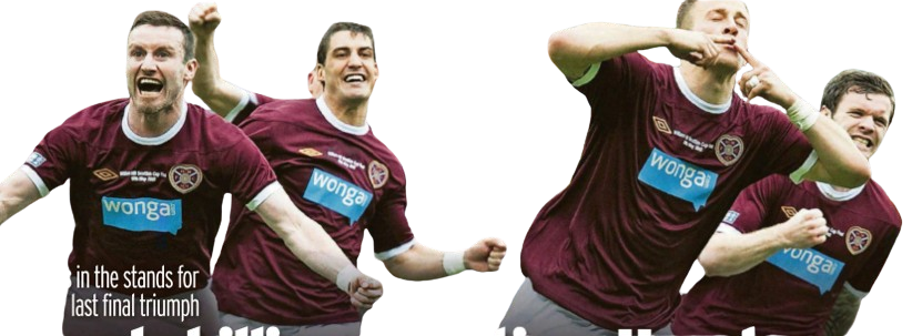 I made killing last time Hearts won Cup...selling match programmes!