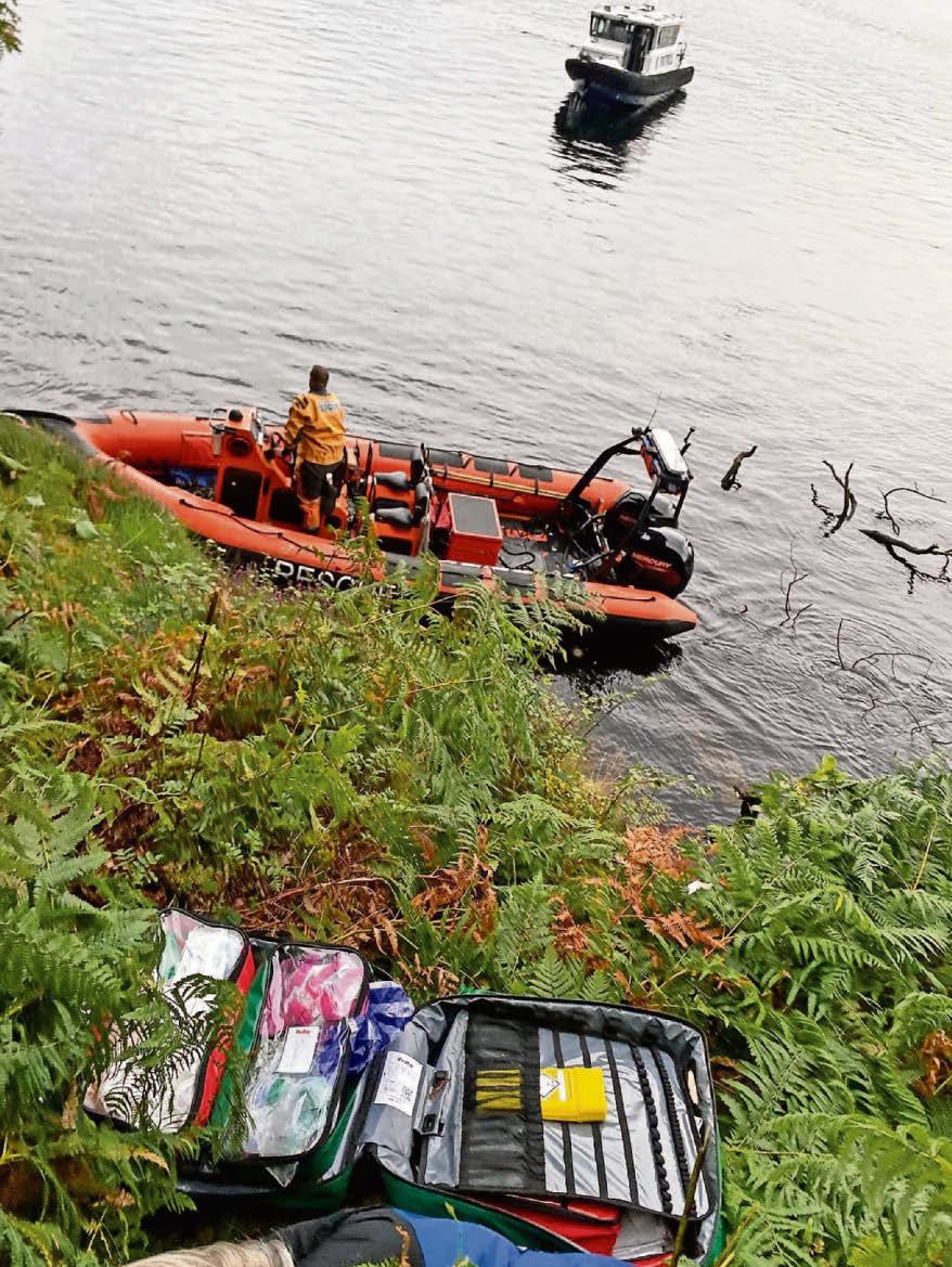 Fishermen rescue cliff plunge OAP