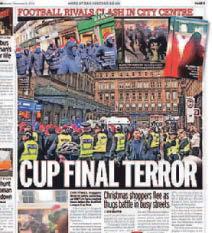 Cup final yob guilty of rioting