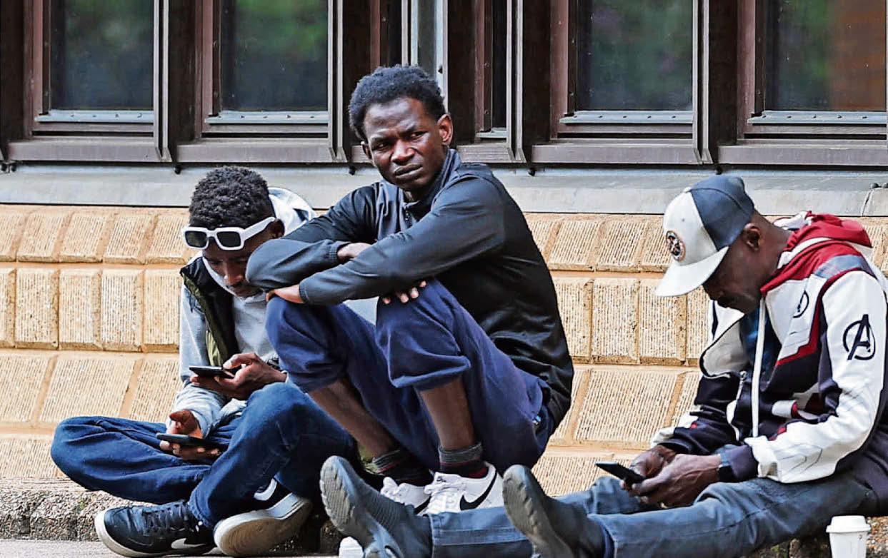 Asylum seekers put up in 50 city hotels