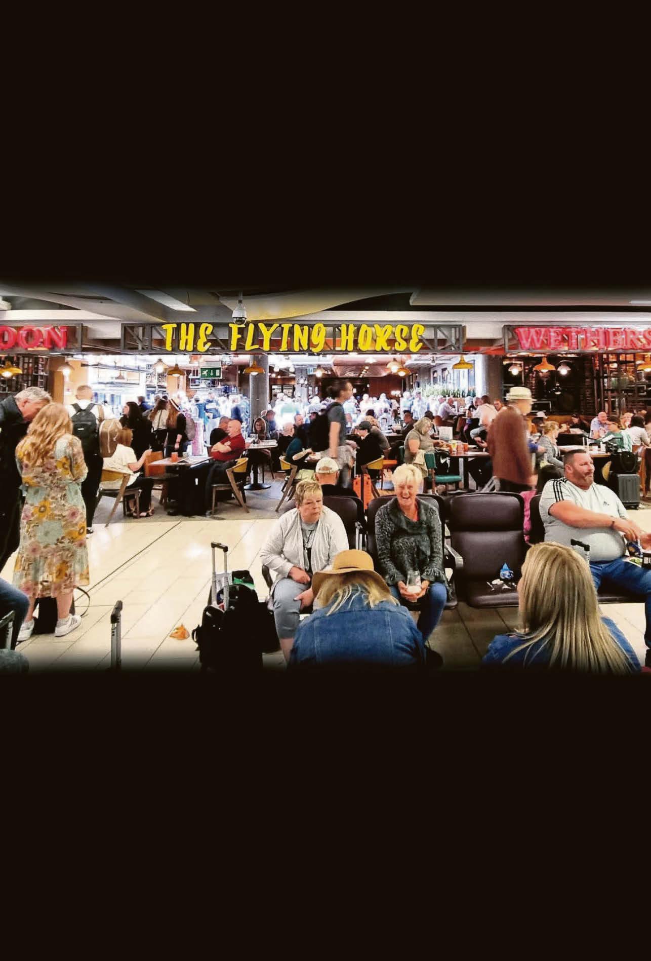 AIRPORT LOUNGE? YOU'D BE BETTER OFF IN THE PUB...