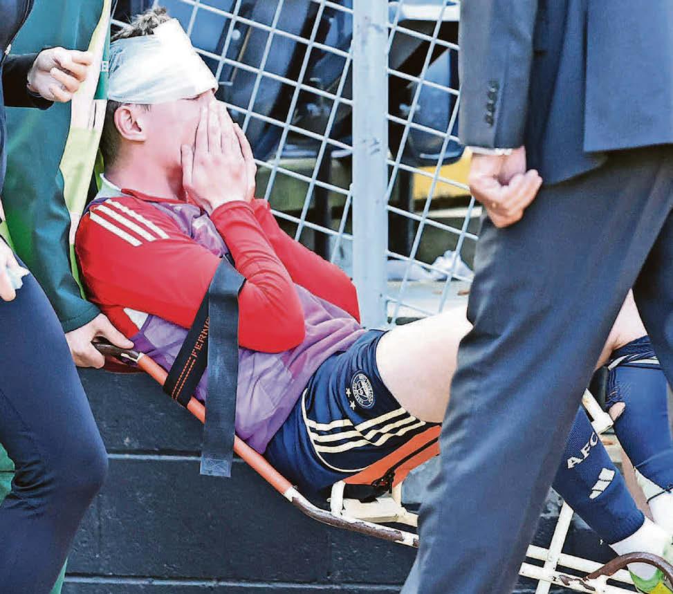 Seat throw yob who hurt Dons star in jail warning