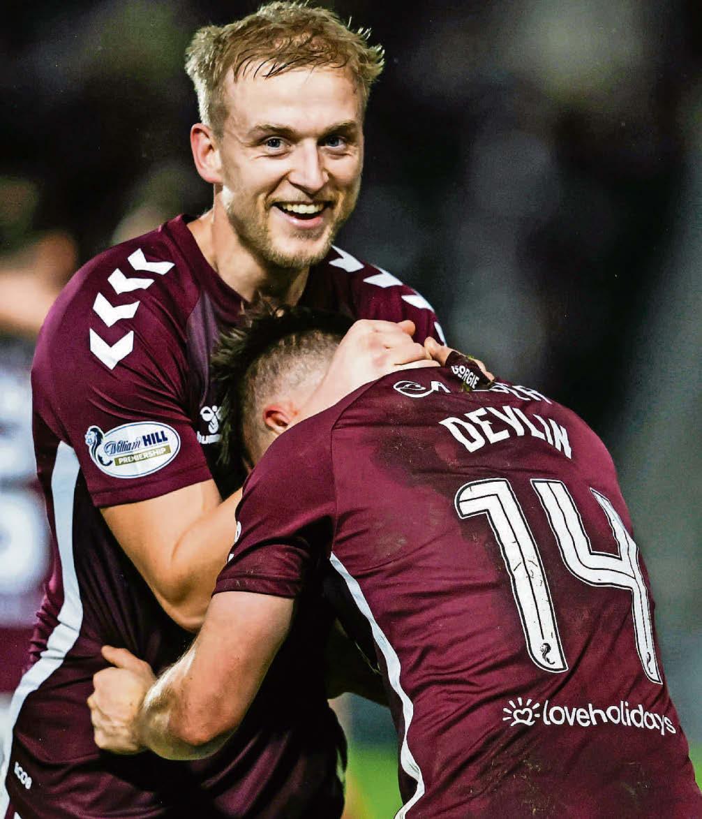 Harry's drop of right stuff for Jambos says Hartley