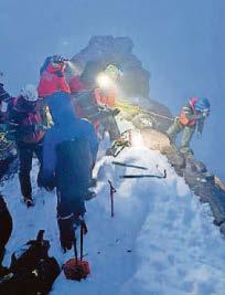 Rescuers lift hillwalker off ridge after 20-hour ordeal