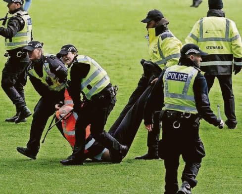 Top cop hits out at bitter Old Firm rivals for failing to condemn toxic scenes at Ibrox