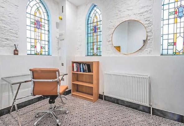 The church renovation project which towers above city centre