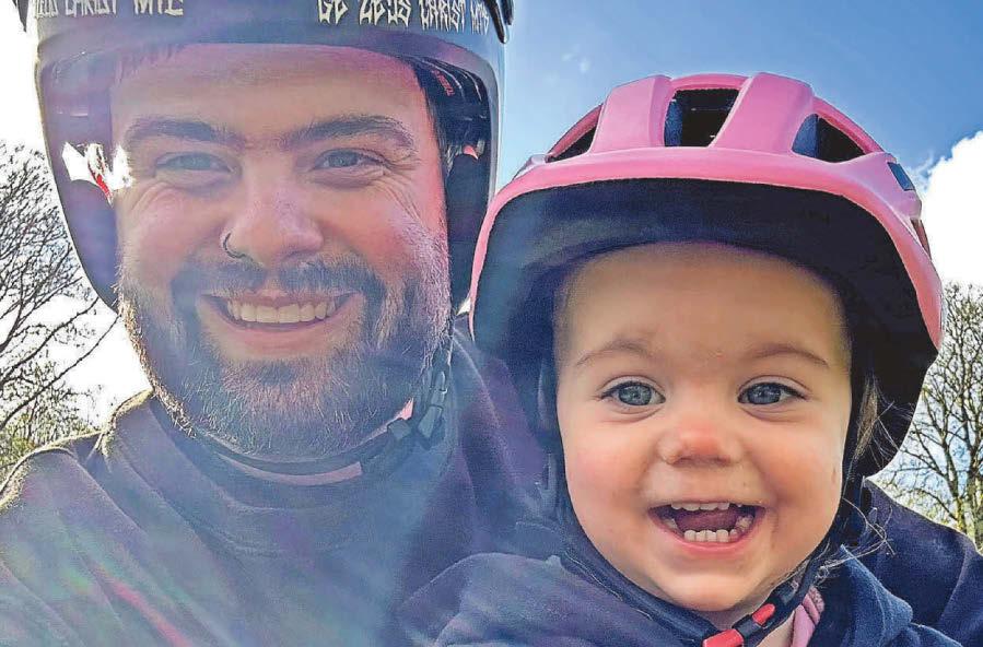 Dad and two-year-old go viral with bike videos