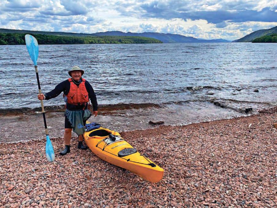 Former deputy head paddles length of loch