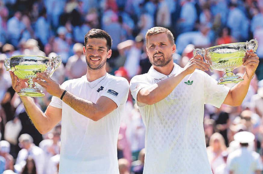 Doubles pair celebrate Grand Slam title and home hat-trick
