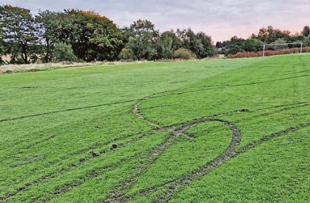 Football field vandal attack condemned