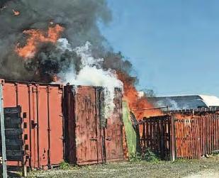 Fire crews tackle large rubbish blaze in Irvine