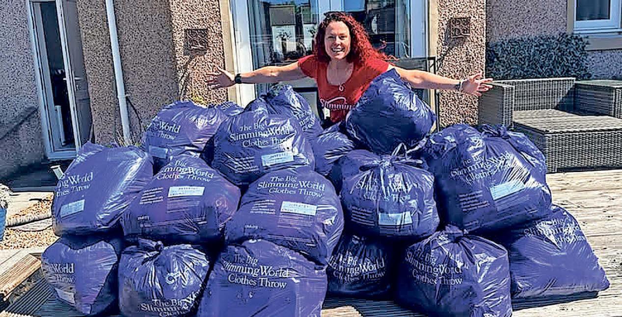 Bags of support for the big clothes throw