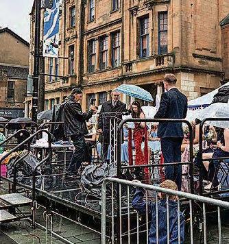 Crowds celebrate special event