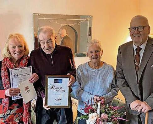 Diamond joy for couple