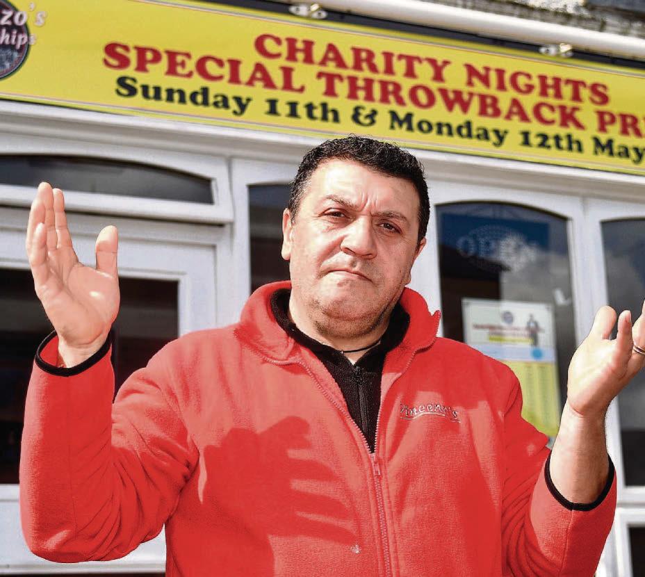 Chip shop owner gutted as brazen thief takes charity box from counter