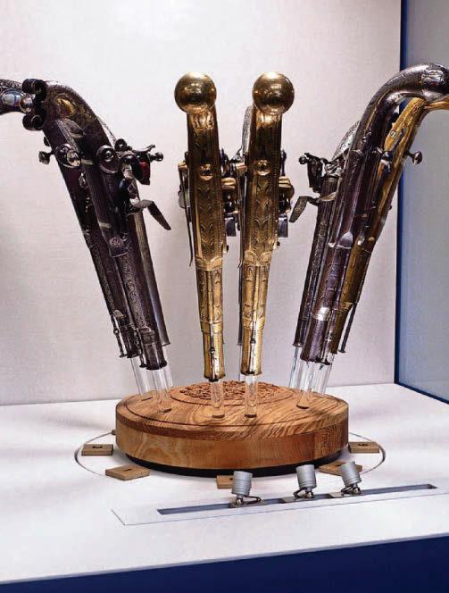 18th-century pistols homecoming display