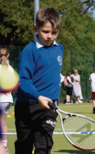 Making a racquet at festival