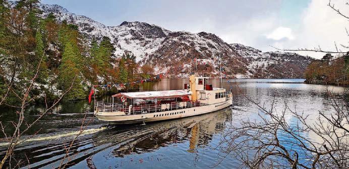 Revellers toast the new year on board historic steamship
