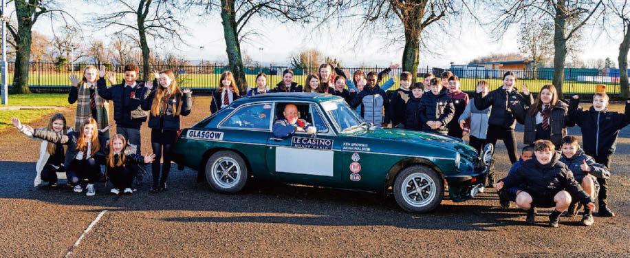 Pupils get a preview of Monte Carlo Rally