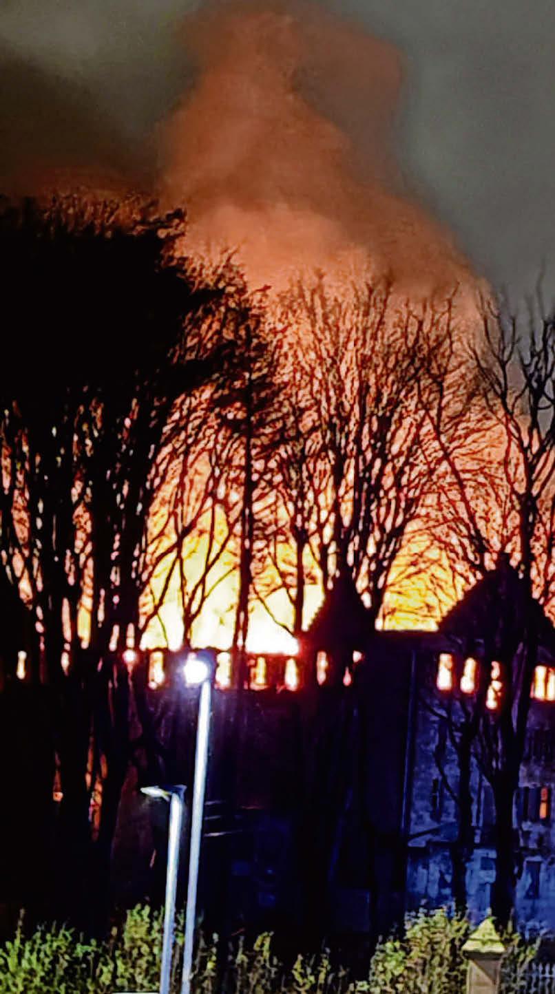 Major blaze rips through derelict hospital building