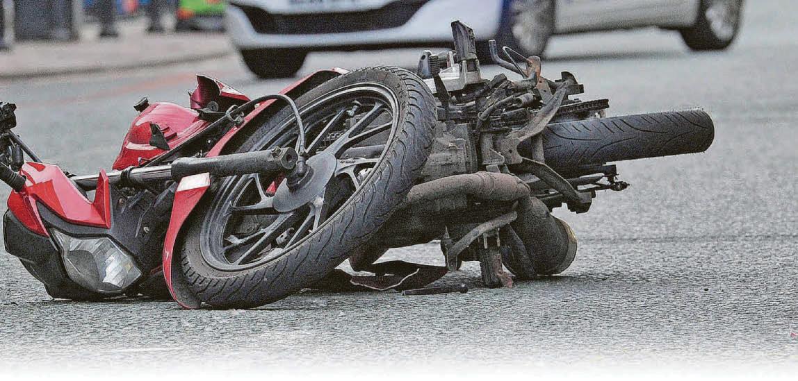 Roads classed as 'high risk' for biker crashes