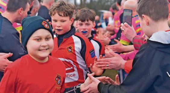 Slammin' Sammy B's on the ball to thank medics for rare cancer care