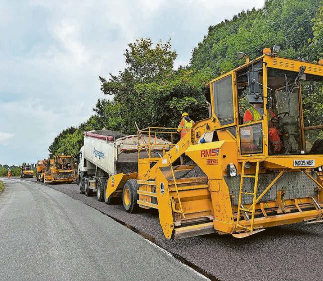Surface dressing ahead of schedule this year