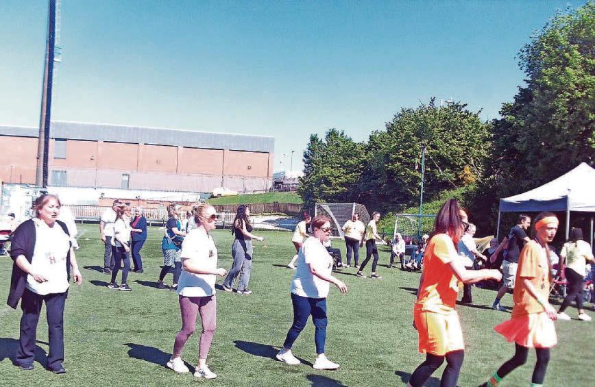 Care home residents celebrate Hamilton sports day
