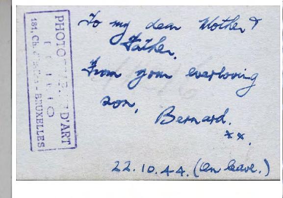 VE DAY CELEBRATIONS Bernard was one of first to know war in Europe was over