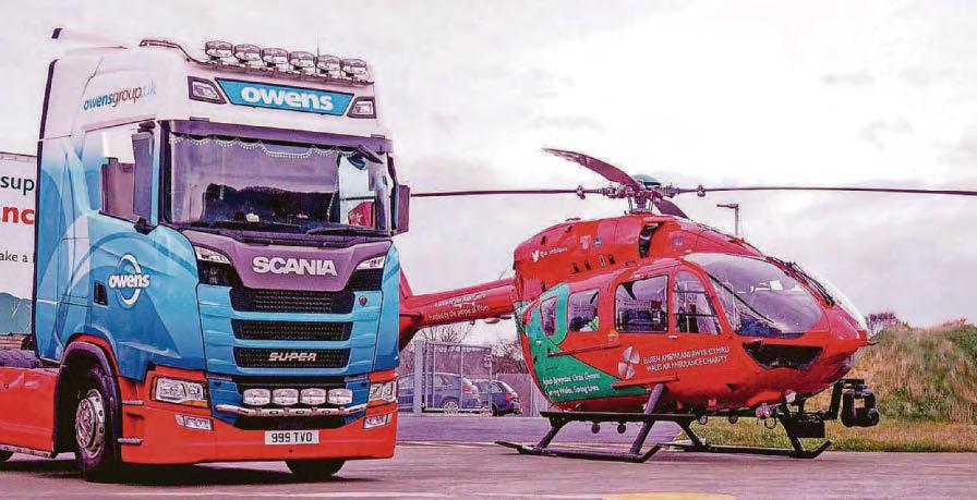 Transport firm swaps trucks for bikes in charity fundraiser