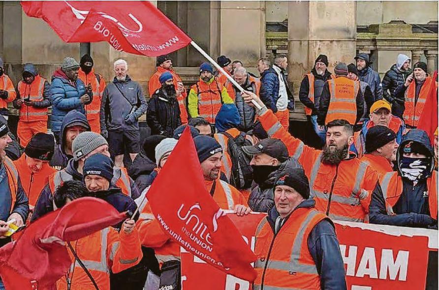 We have no intention of giving in, say bin strikers