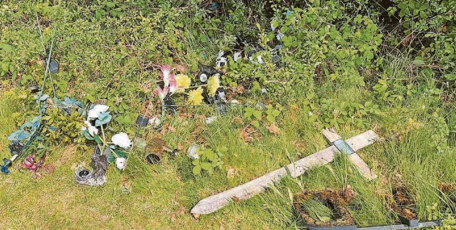 'Heartbreak' as loved ones' graves smashed