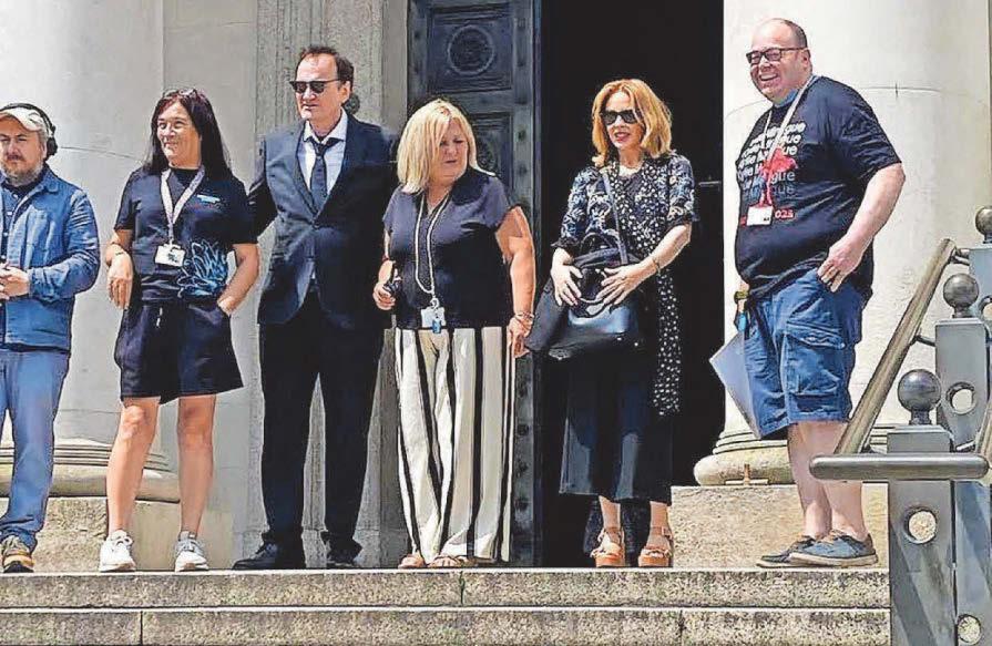 Quentin and Kylie stun locals as star power comes to town