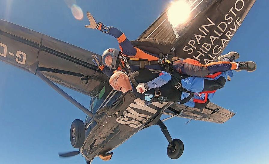 Skydivers jump at the chance to take to the skies for Ukraine kids