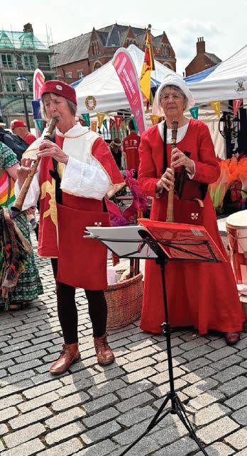 Medieval parade for international event