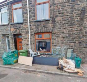 Waste collector used pavement at his home as 'personal skip'