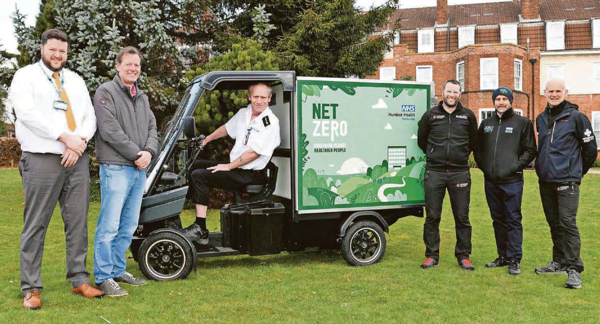 Castle Hill Hospital is going green with e-bike for porters