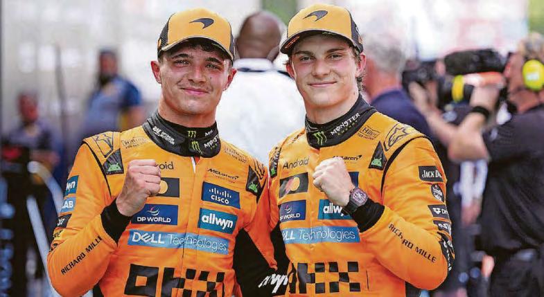 Norris edged out by flawless Piastri