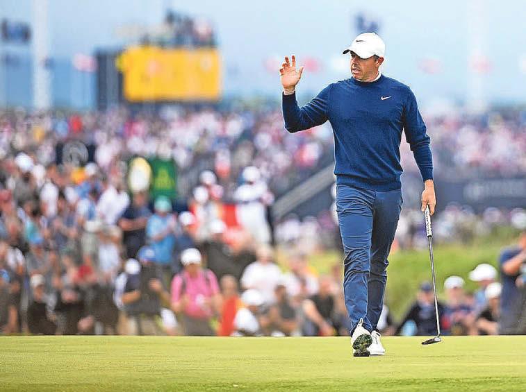 Mixed bag in second round of Rory's roller-coaster Open