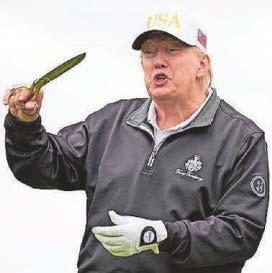 Trump's farewell to UK so he can 'put out fires'