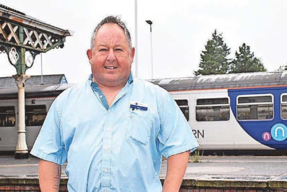 Train conductor praised after coming to aid of injured man