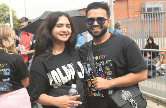 In my place! Coldplay fans get set for gig to remember