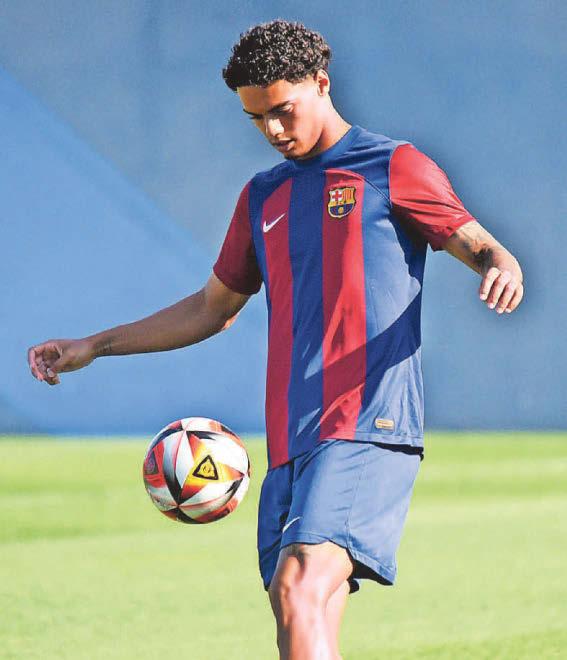 Ronaldinho's good luck wish to his son Joao