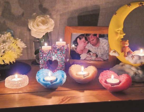 Tidal Barrier lighting up in tribute of lost babies and pregnancies